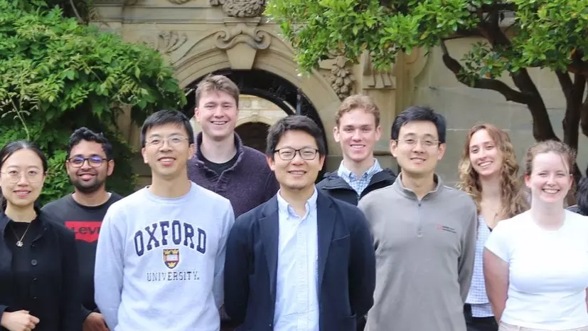 Robert standing with his group