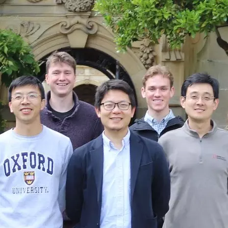 Robert standing with his group